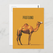 Profound Camel Postkarte (Vorne/Hinten)