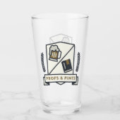 Profs und halbe Liter halbes Liter GlasWappen Glas (Vorderseite)