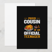 profunder Cousin eines offiziellen Teenagers Einladung (Vorne/Hinten)
