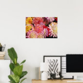 Profusion von Dahlias Poster (Heimbüro)