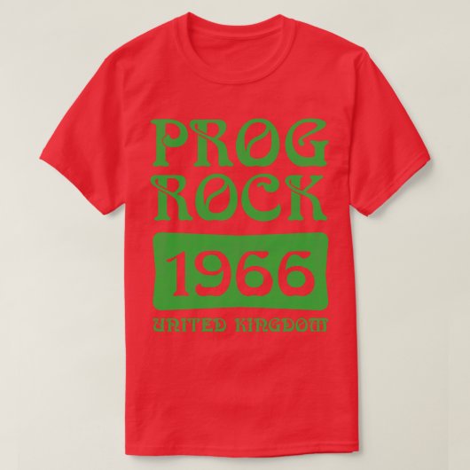 Prog Rock 1966 Vintag T-Shirt (Design vorne)