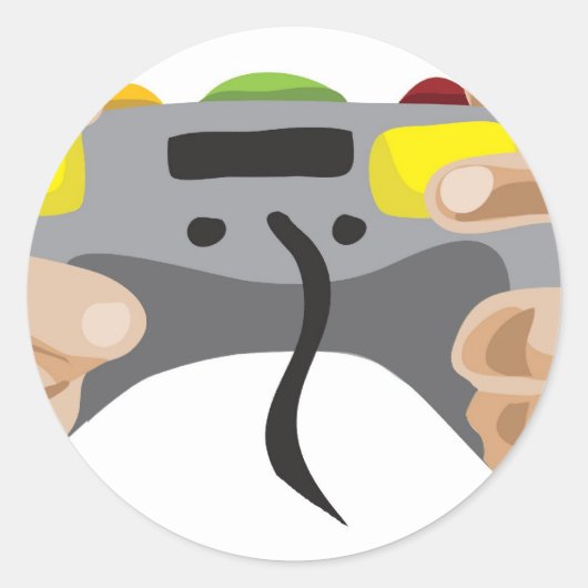 Progamer! Kundengerecht: Runder Aufkleber (Vorderseite)