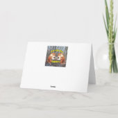 Progewehr-Stück auf Erdweihnachten Feiertagskarte (Rückseite)