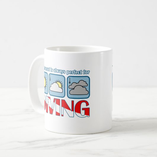 Prognose für das Tauchen Kaffeetasse (Vorderseite Links)