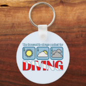 Prognose für das Tauchen Schlüsselanhänger (Vorderseite)