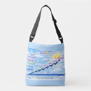 Prognose für heute: BrainyBright Wetter!Tote bags Tragetaschen Mit Langen Trägern