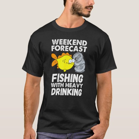 Prognose für Hinterwäldler-Angler T-Shirt (Vorderseite)