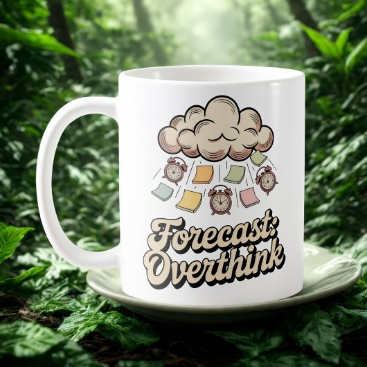 Prognose: Überdenken | Kognitives Chaos mit Farbe Kaffeetasse