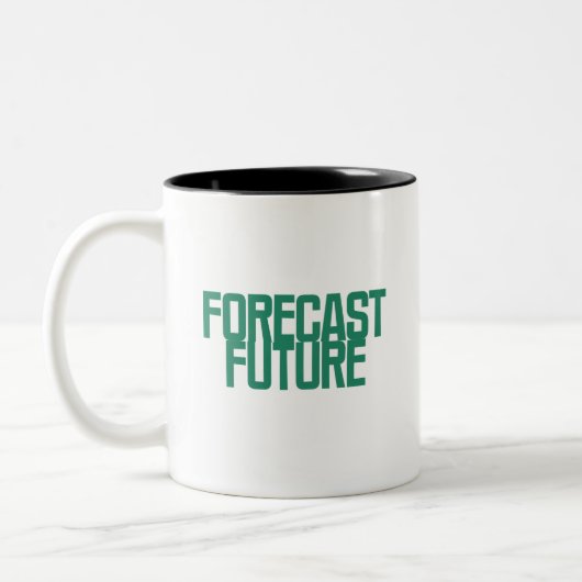 Prognose Zukunft | Predictive Analytics Visionär Zweifarbige Tasse (Links)