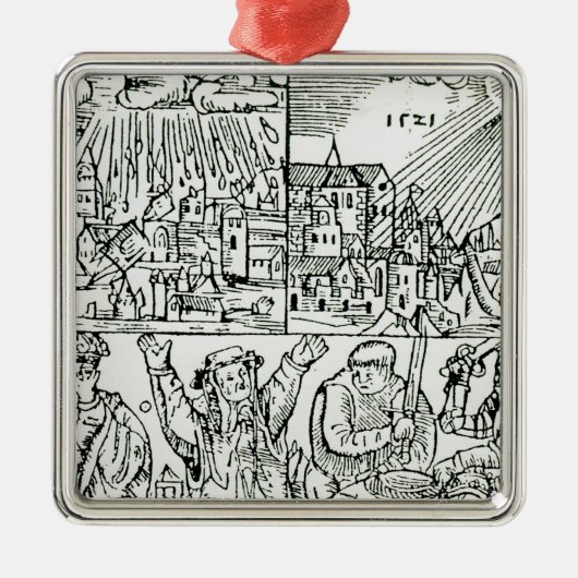 Prognosen, 1521 silbernes ornament (Vorne)