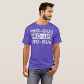ProGod ProLife ProGun T-Shirt (Vorne ganz)