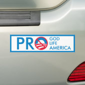 Progott-Leben Amerika=Anti-Obama Autoaufkleber (Auf Auto)