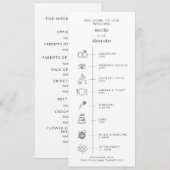 Program Modern Wedding. Programm (Vorne/Hinten)