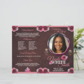 Programa Celebración de la Vida Rose Gold / Cafe (Stehend Vorderseite)