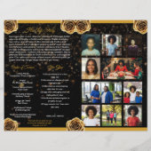 Programa de Celebración de la Vida de Oro y Negro (Rückseite)