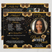 Programa de Celebración de la Vida de Oro y Negro (Vorne/Hinten)