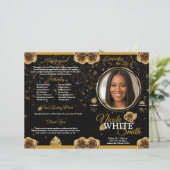 Programa de Celebración de la Vida de Oro y Negro (Stehend Vorderseite)