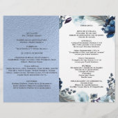 Programa de Quinceñera Azul, Aluminio Azul (Rückseite)