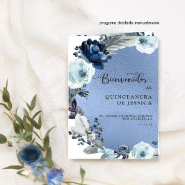 Programa de Quinceñera Azul, Aluminio Azul