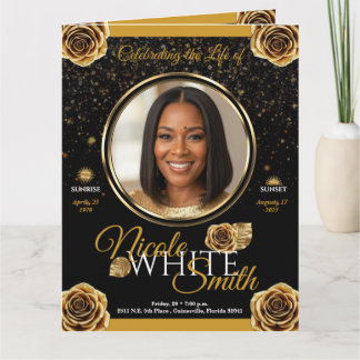 Programa Funerario Premiun 4 paginas Oro y Negro Karte