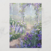 Programa planoLilac and Violet Floral Cream Garden Programm (Rückseite)