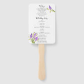 Programm "Aquarelllavender und Grüne Florals" Fächer (Rückseite)