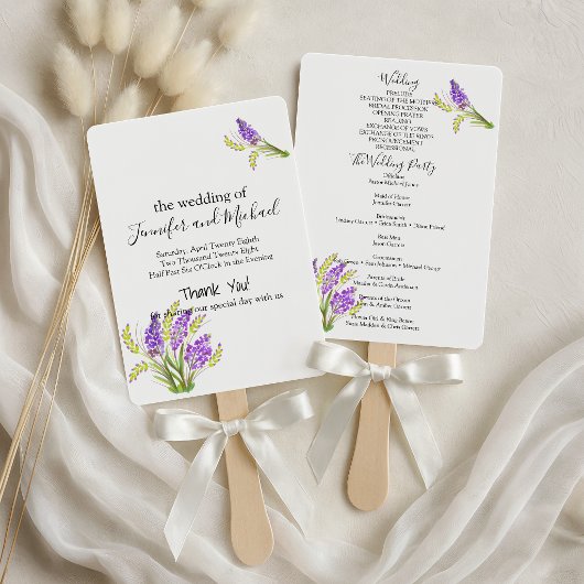 Programm "Aquarelllavender und Grüne Florals" Fächer