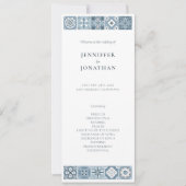 PROGRAMM "BLUE AN GRAY SPANISH TILES" (Vorderseite)