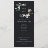 PROGRAMM "BLUSH GOLD FLORAL WEDDING CEREMONY" (Vorderseite)