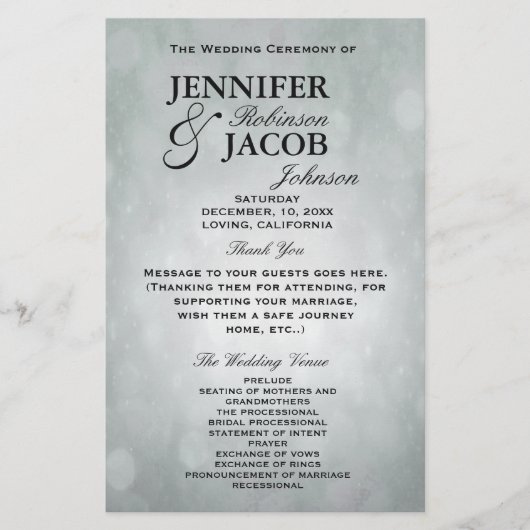 Programm | Bokeh Silver (Vorderseite)