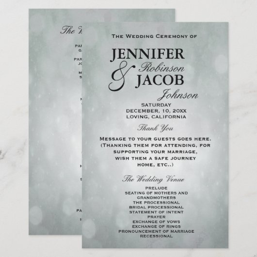 Programm | Bokeh Silver (Vorne/Hinten)