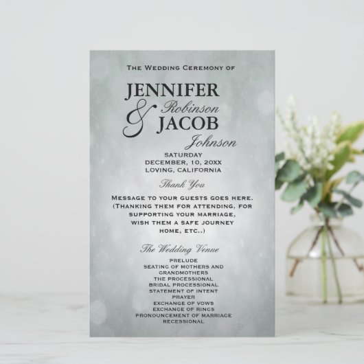 Programm | Bokeh Silver (Stehend Vorderseite)