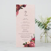 Programm "Burgund und Blush Flat" (Stehend Vorderseite)