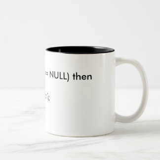 Programm-Code-Tasse Zweifarbige Tasse
