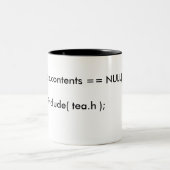 Programm-Code-Tasse Zweifarbige Tasse (Mittel)