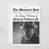Programm "Custom Funeral Newspaper w", Gedenkkarte (Vorderseite)