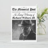 Programm "Custom Funeral Newspaper w", Gedenkkarte (Stehend Vorderseite)