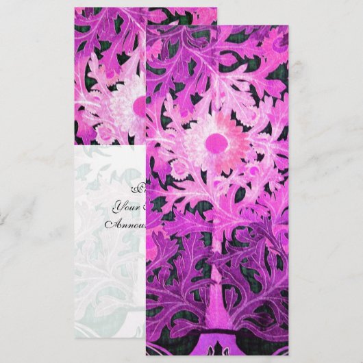 Programm "DAISY", Schwarz-weißes Party mit rosa Bl (Vorne/Hinten)