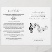 Programm des Schulchors oder der Schulband Flyer (Vorne)