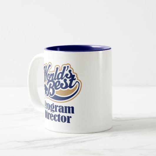 Programm-Direktor Geschenk Zweifarbige Tasse (Vorderseite Links)