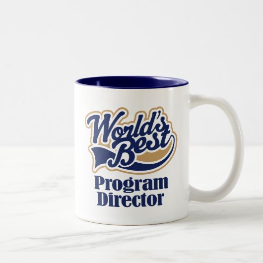Programm-Direktor Geschenk Zweifarbige Tasse (Rechts)