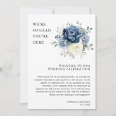 Programm "Dusty Blue Ivory Floral Weekend Events" (Vorderseite)