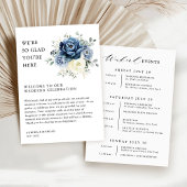 Programm "Dusty Blue Ivory Floral Weekend Events"