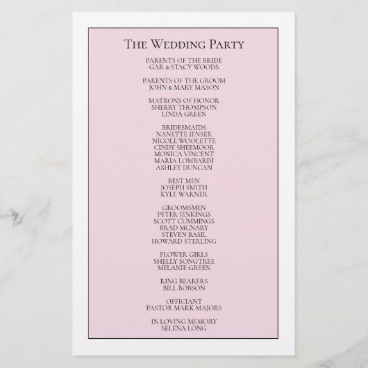 Programm | Einfache und moderne Blüten (Rückseite)