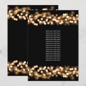 Programm Einlage Gold Hollywood Glamour (Vorne/Hinten)