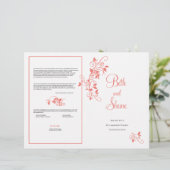 Programm für benutzerdefinierte Hochzeiten - Koral (Stehend Vorderseite)