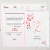 Programm für benutzerdefinierte Hochzeiten - Koral (Vorne/Hinten)