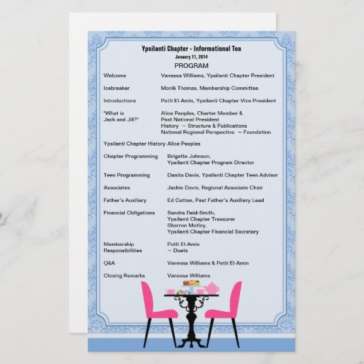 Programm für benutzerdefiniertes Tee-Party V2 Briefpapier (Vorne/Hinten)