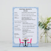 Programm für benutzerdefiniertes Tee-Party V2 Briefpapier (Stehend Vorderseite)