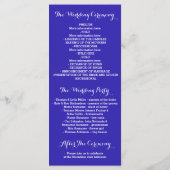 Programm für blaue und goldene Lichter (Rückseite)